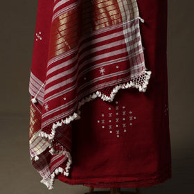 Kutch bhujodi handloom kala cotton 3pc unstitched dress