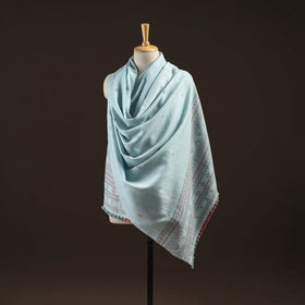 Kutch bhujodi handwoven merino wool dhabla shawl 17