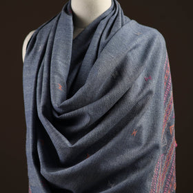 Kutch bhujodi handwoven merino wool dhabla shawl 18