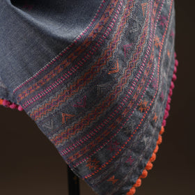Kutch bhujodi handwoven merino wool dhabla shawl 18