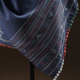 Kutch bhujodi handwoven merino wool dhabla shawl 19