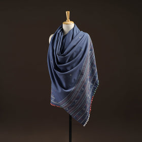 Kutch bhujodi handwoven merino wool dhabla shawl 19