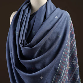 Kutch bhujodi handwoven merino wool dhabla shawl 19