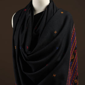 Kutch bhujodi handwoven merino wool dhabla shawl 22