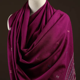 Kutch bhujodi handwoven merino wool dhabla shawl 23