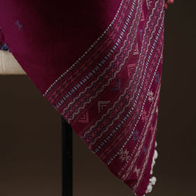 Kutch bhujodi handwoven merino wool dhabla shawl 23