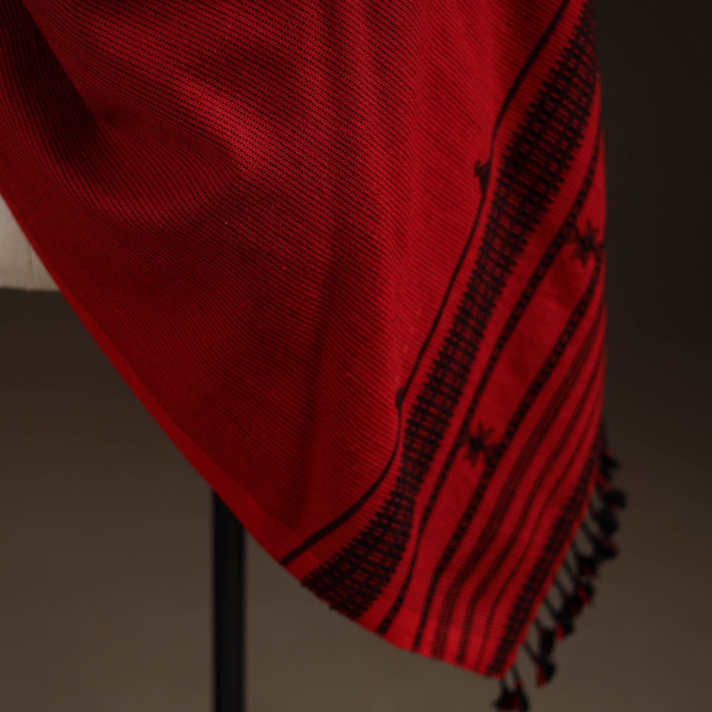 Kutch bhujodi handwoven merino wool shawl 15 - handcrafted