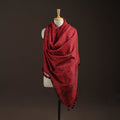 Kutch bhujodi handwoven merino wool shawl 161 - handcrafted