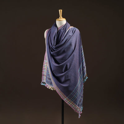 Kutch bhujodi handwoven merino wool shawl 35 - handcrafted