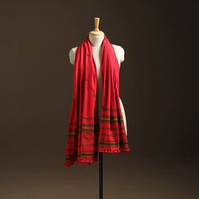 Kutch bhujodi handwoven mirror work wool shawl 34