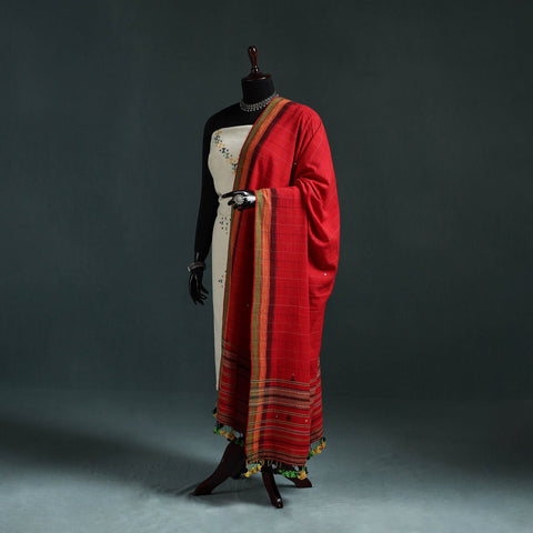 Kutch bhujodi handwoven mirror work organic kala cotton