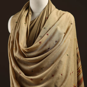 Kutch bhujodi mirror work handwoven merino wool shawl 27