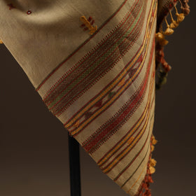 Kutch bhujodi mirror work handwoven merino wool shawl 27