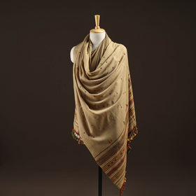 Kutch bhujodi mirror work handwoven merino wool shawl 27