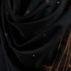 Kutch bhujodi mirror work handwoven merino wool shawl 28