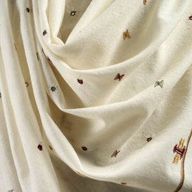 Kutch bhujodi mirror work handwoven merino wool shawl 29