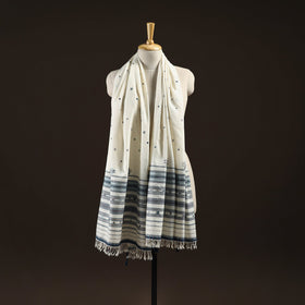 Kutch bhujodi mirror work handwoven merino wool shawl 33