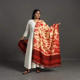 Buy Red Kutch Bhujodi Weaving Handloom Cotton Dupatta