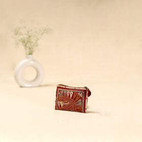 Kutch dhebariya qatab hand embroidered coin pouch 134