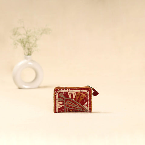 Kutch dhebariya qatab hand embroidered coin pouch 138