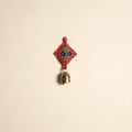 Kutch embroidery copper coated iron bell keychain 03