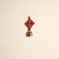 Kutch embroidery copper coated iron bell keychain 04