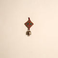 Kutch embroidery copper coated iron bell keychain 05