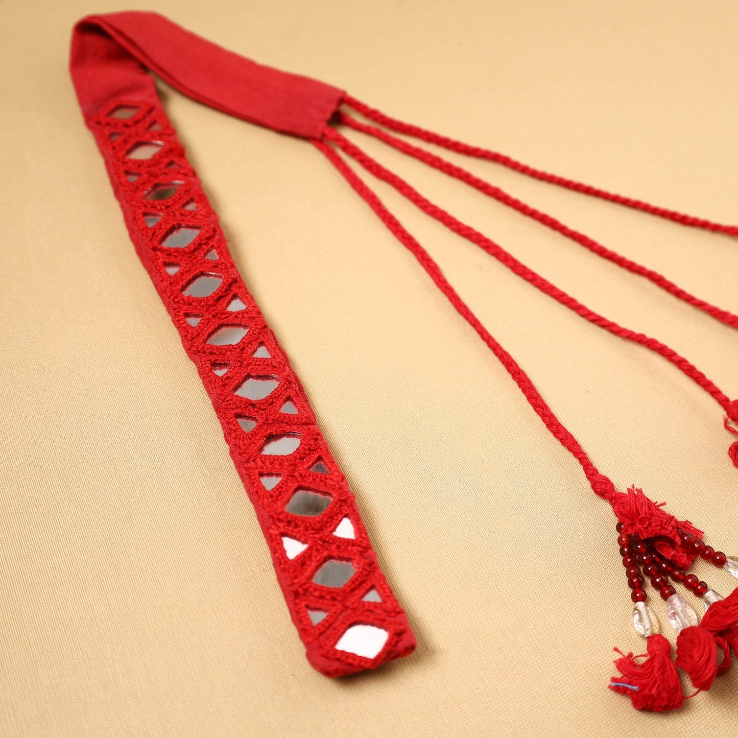 Kutch embroidery mirror work dori waist belt / kamarbandh
