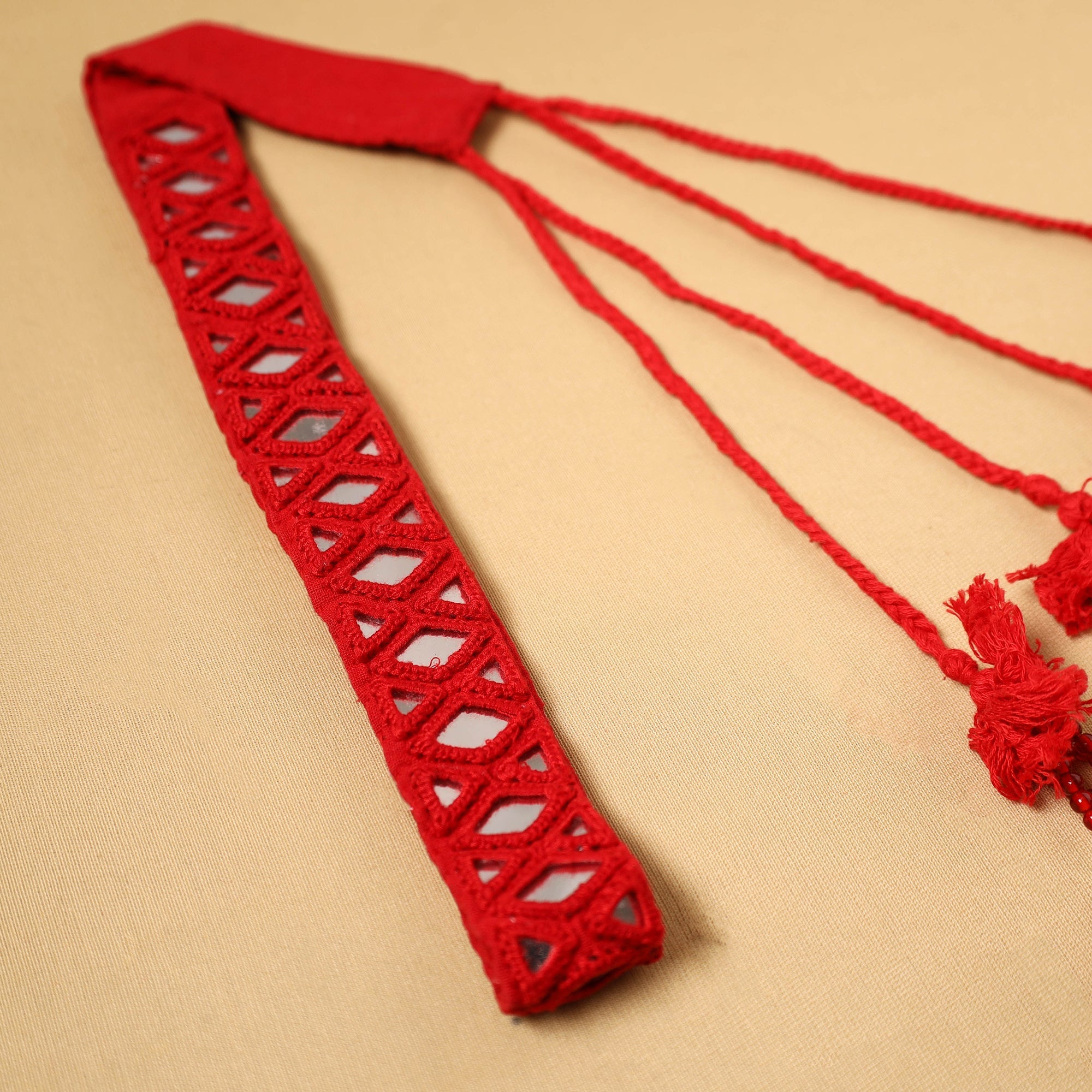 Kutch embroidery mirror work dori waist belt / kamarbandh