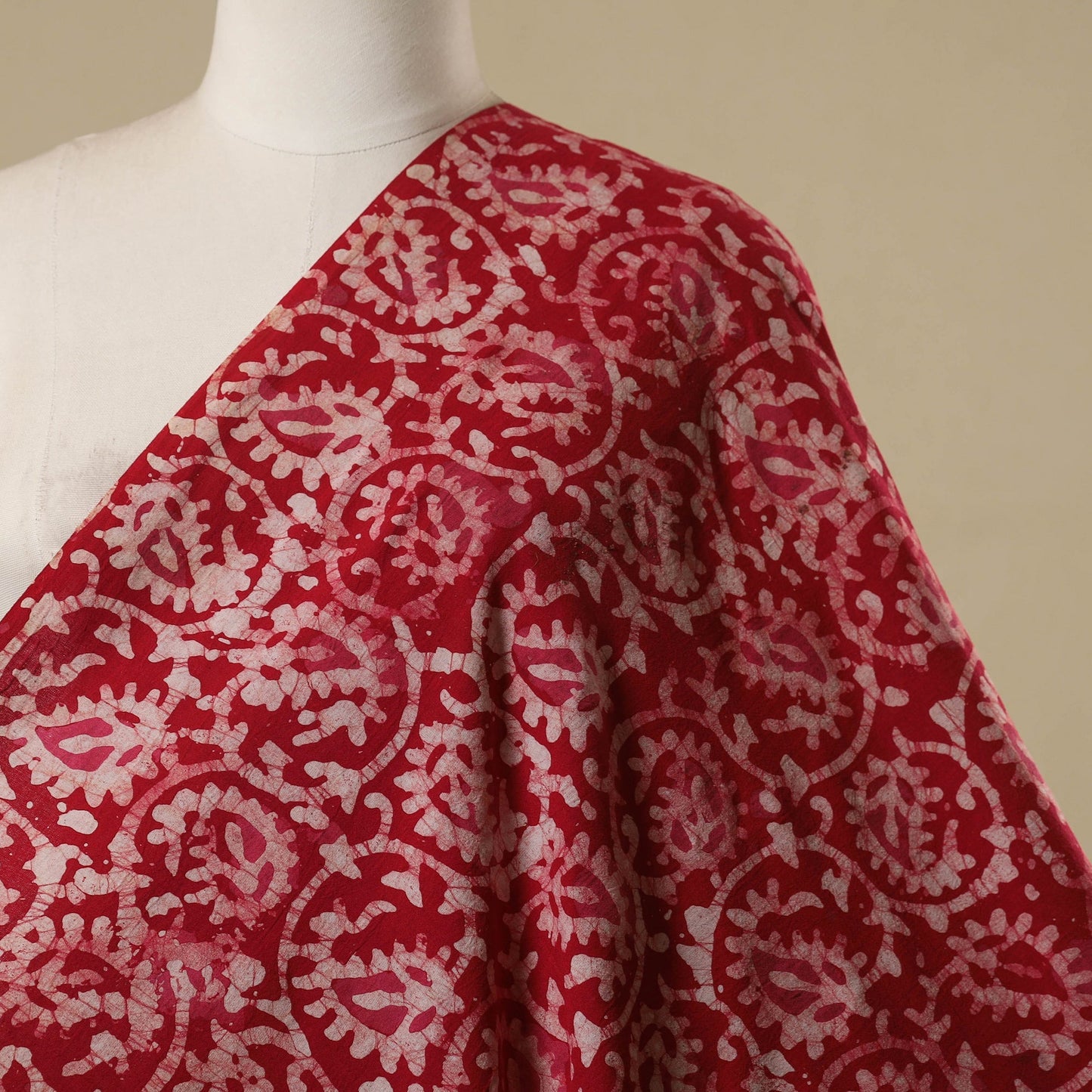 Kutch hand batik cotton fabric 25 - handcrafted