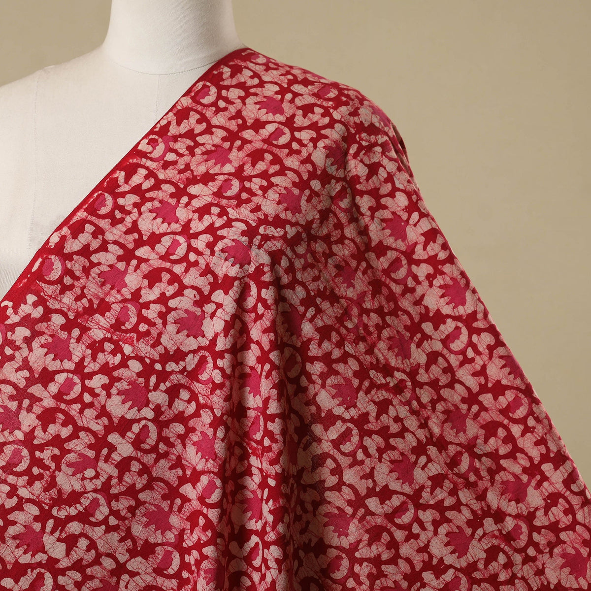 Kutch hand batik cotton fabric 33 - handcrafted