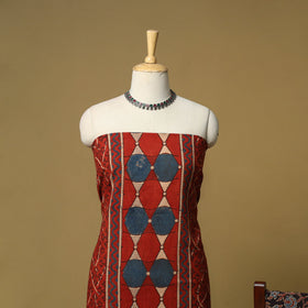 Kutch hand natural dyed 3pc unstitched dress material 28