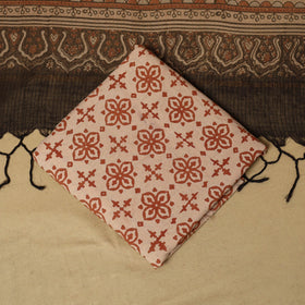 Kutch hand natural dyed 3pc unstitched dress material 16