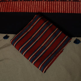 Kutch hand block ajrakh print natural dyed cotton 3pc