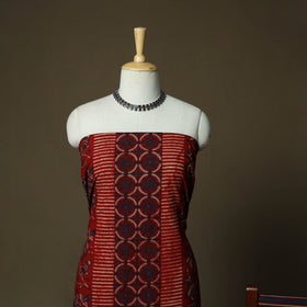 Kutch hand block ajrakh print natural dyed cotton 3pc