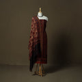 Kutch hand block ajrakh print natural dyed linen 2pc