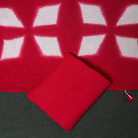 Kutch hand embroidered mirror work clamp dyed cotton