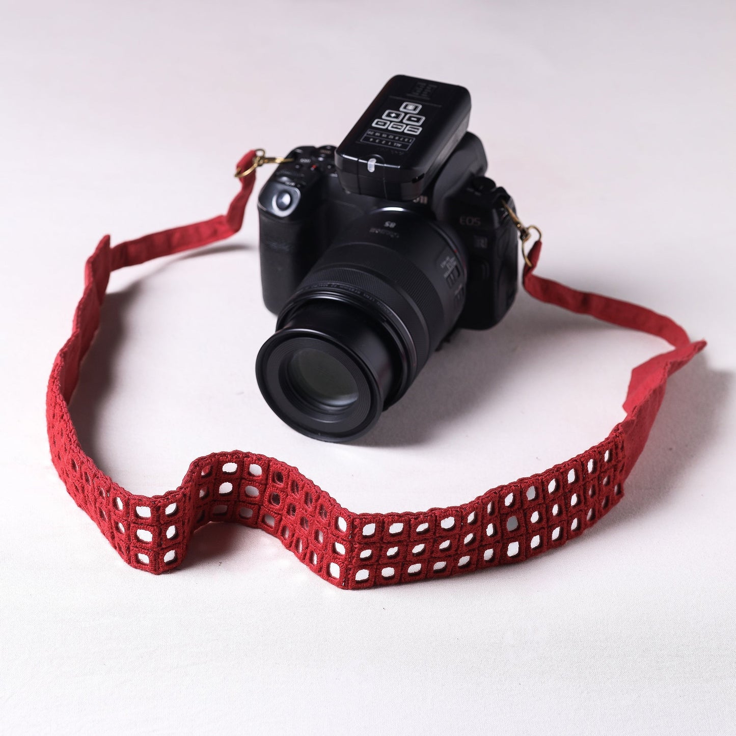  Mirror Work Kutchi Embroidery Fabric Camera Belt 