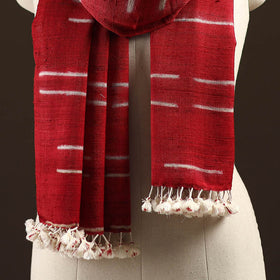 Kutch handwoven clamp dyed merino wool x katia silk shibori