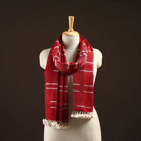 Kutch handwoven clamp dyed merino wool x katia silk shibori