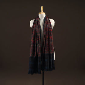 Kutch handwoven hand merino wool shawl 01 - handcrafted