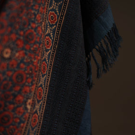 Kutch handwoven hand merino wool shawl 01 - handcrafted