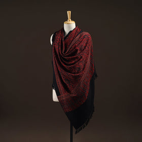 Kutch handwoven hand merino wool shawl 02 - handcrafted