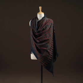 Kutch handwoven hand merino wool shawl 05 - handcrafted