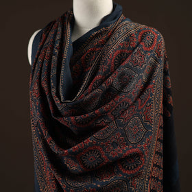 Kutch handwoven hand merino wool shawl 05 - handcrafted