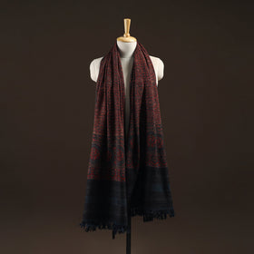 Kutch handwoven hand merino wool shawl 11 - handcrafted