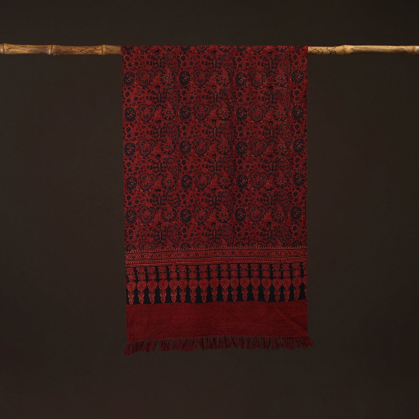 Kutch handwoven merino wool stole 05 - handcrafted