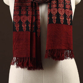 Kutch handwoven merino wool stole 09 - handcrafted