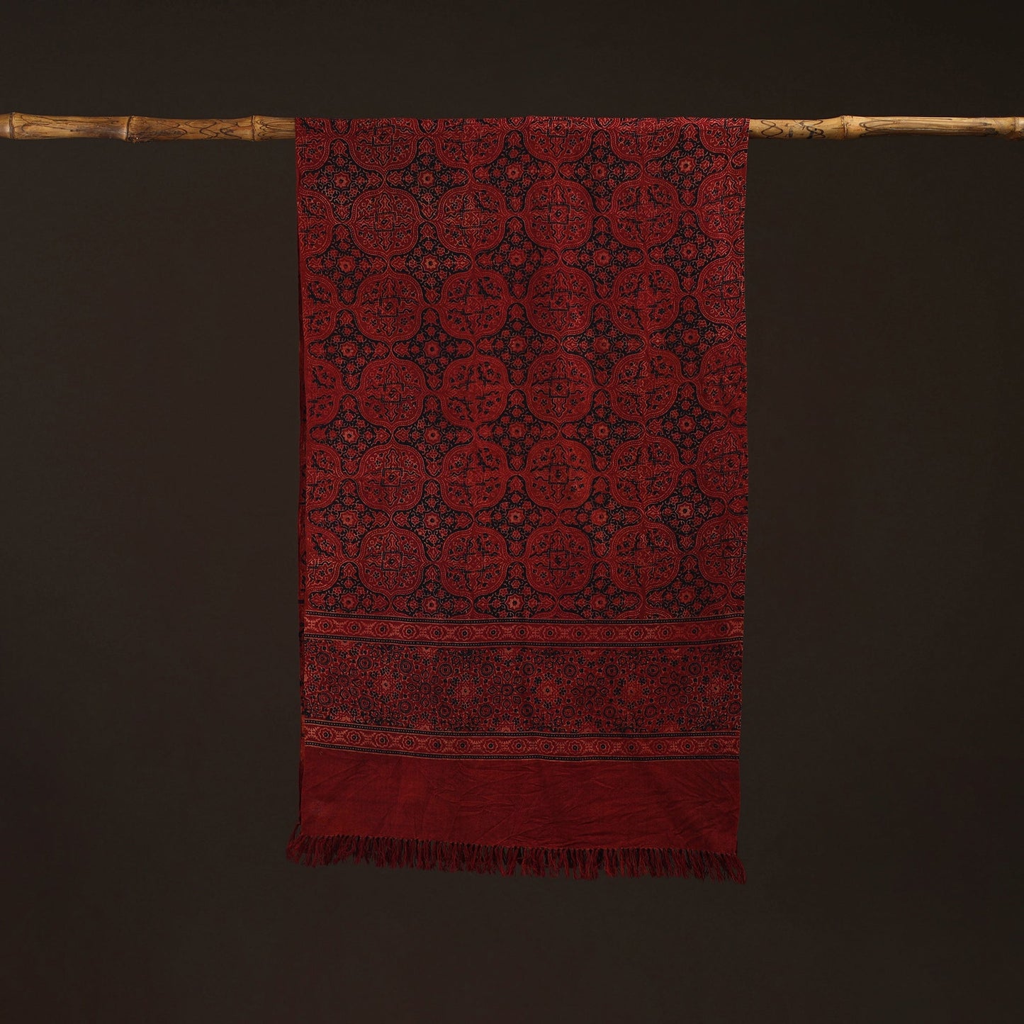 Kutch handwoven merino wool stole 13 - handcrafted
