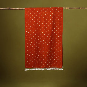 Kutch handwoven merino wool tie-dye bandhani stole 17